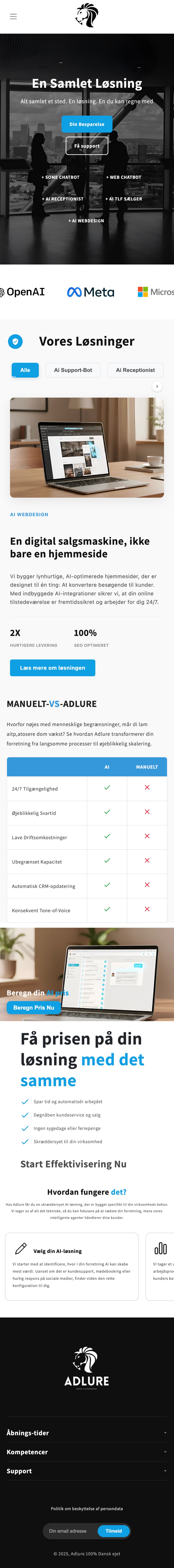 The website after the redesign, mobile